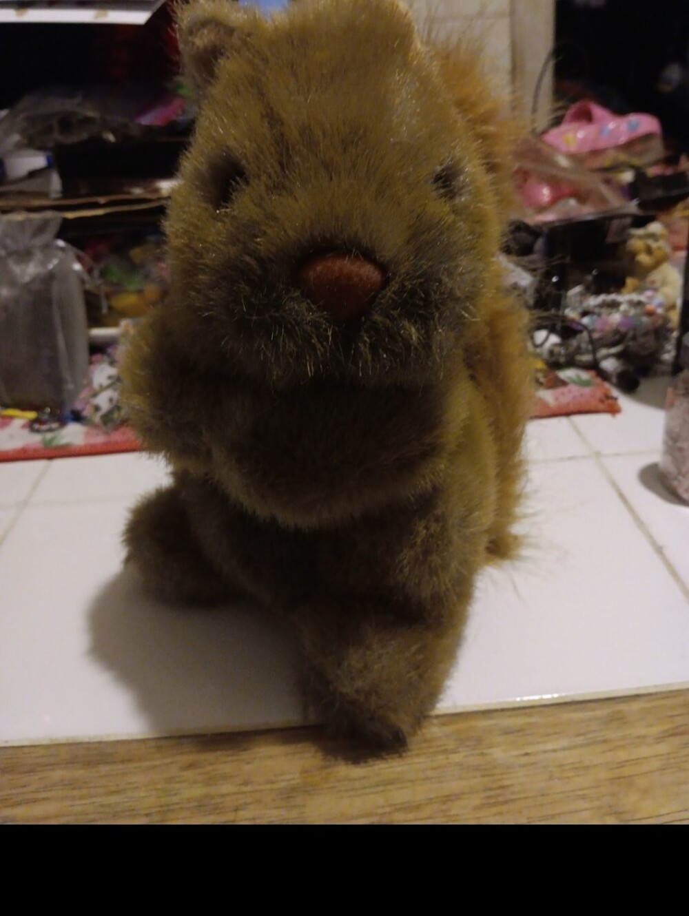 1989 24k polar puff brand squirrel plush